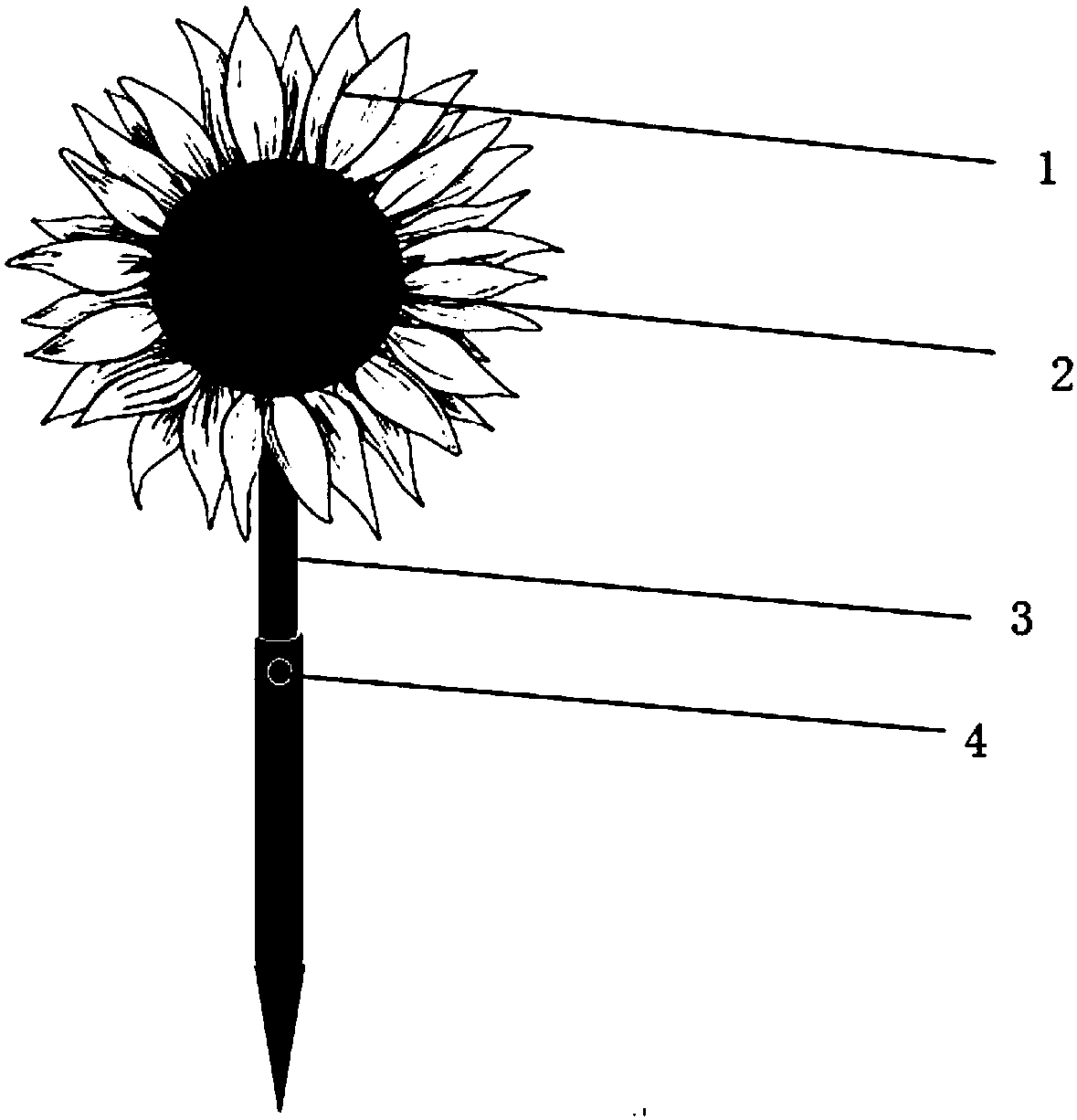 Device for inducing, preventing and controlling adult dichocrocis punctiferalis and application