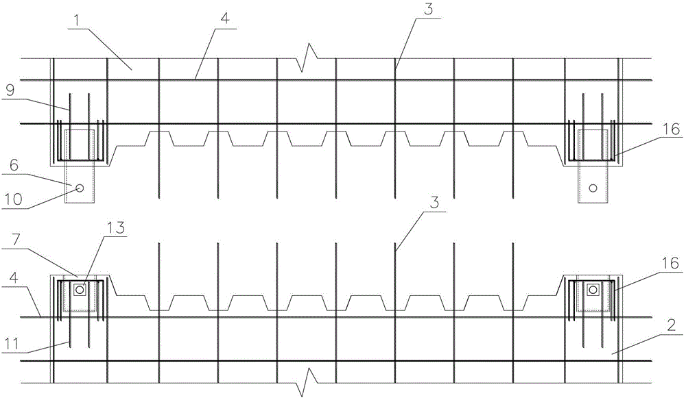 Tooth-groove-type connection structure of upper-layer inner wallboard of assembly-type shear wall and lower-layer inner wallboard of assembly-type shear wall