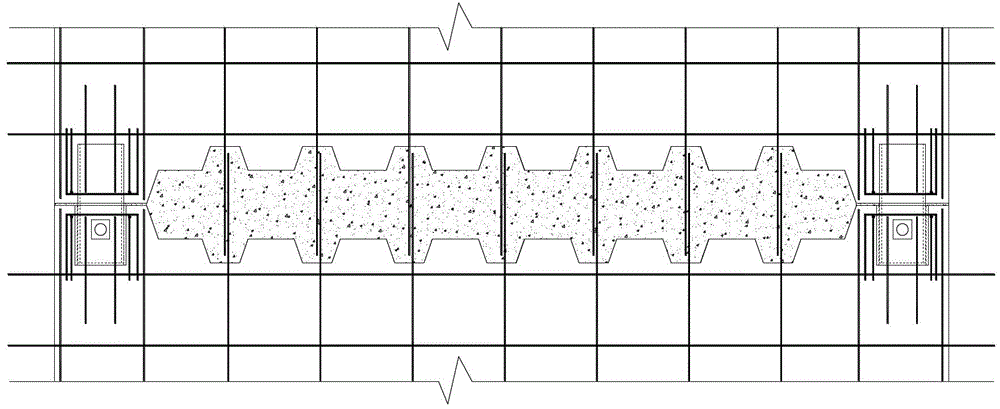 Tooth-groove-type connection structure of upper-layer inner wallboard of assembly-type shear wall and lower-layer inner wallboard of assembly-type shear wall