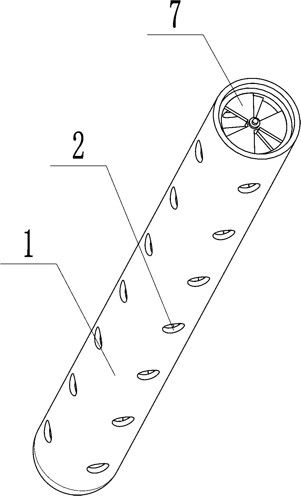 Salinization exploring tube for hydrographic surveying