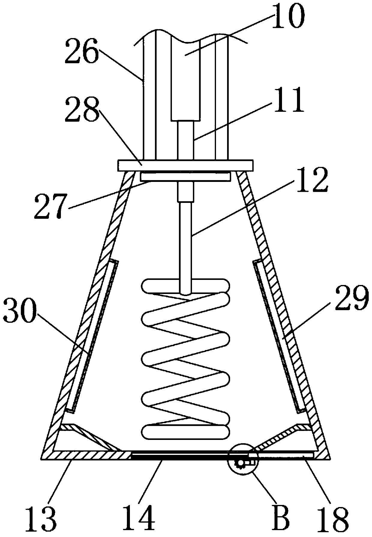 Painting device for spring producing and machining