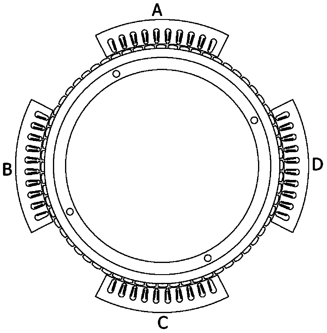 Control method for multi-stator arc-shaped motor of large telescope