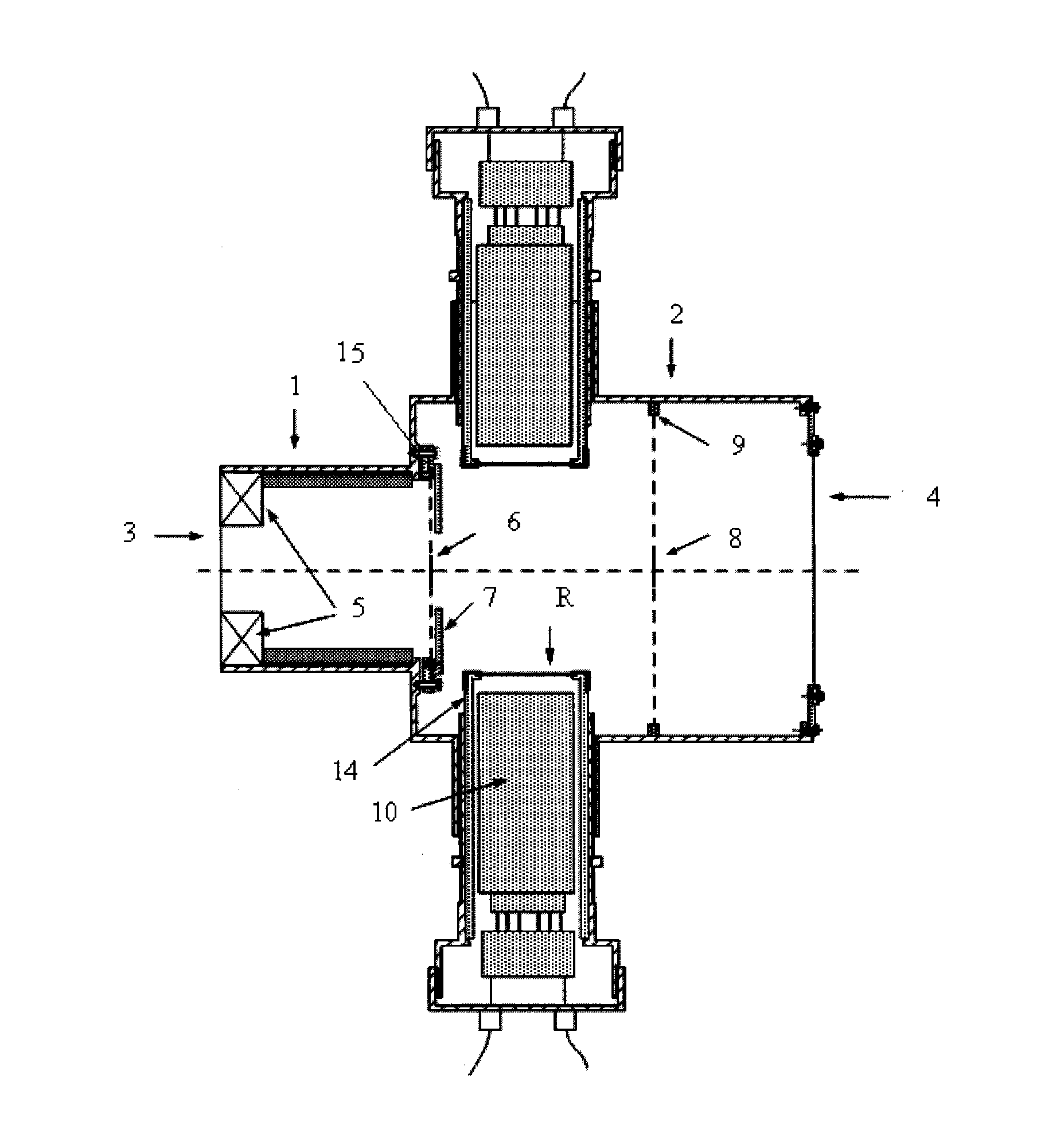 Dispersion type scintillation detector for impulse gamma detection