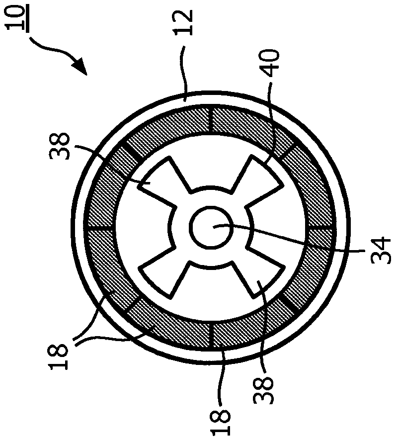 Resonant actuator using magnetic action for a power toothbrush