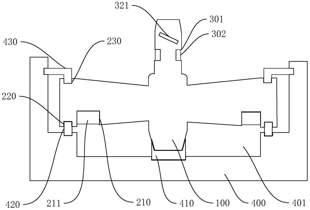 Device for forming bevel gear through ultrasonic-assisted cold-rocking-rolling and machining method