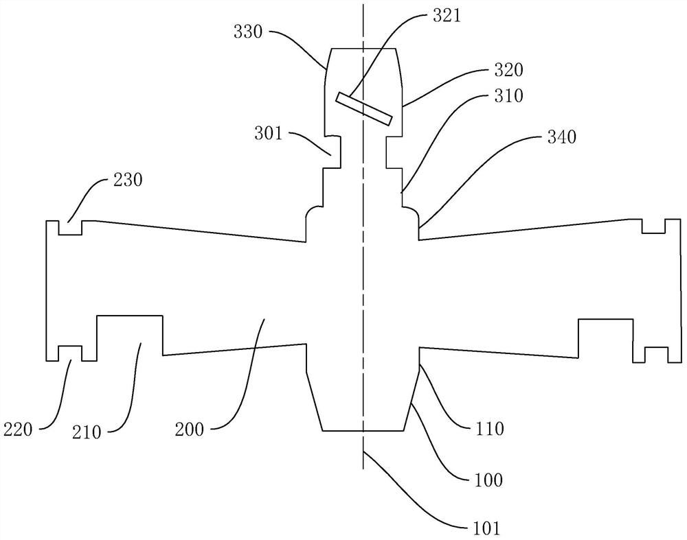 Device for forming bevel gear through ultrasonic-assisted cold-rocking-rolling and machining method