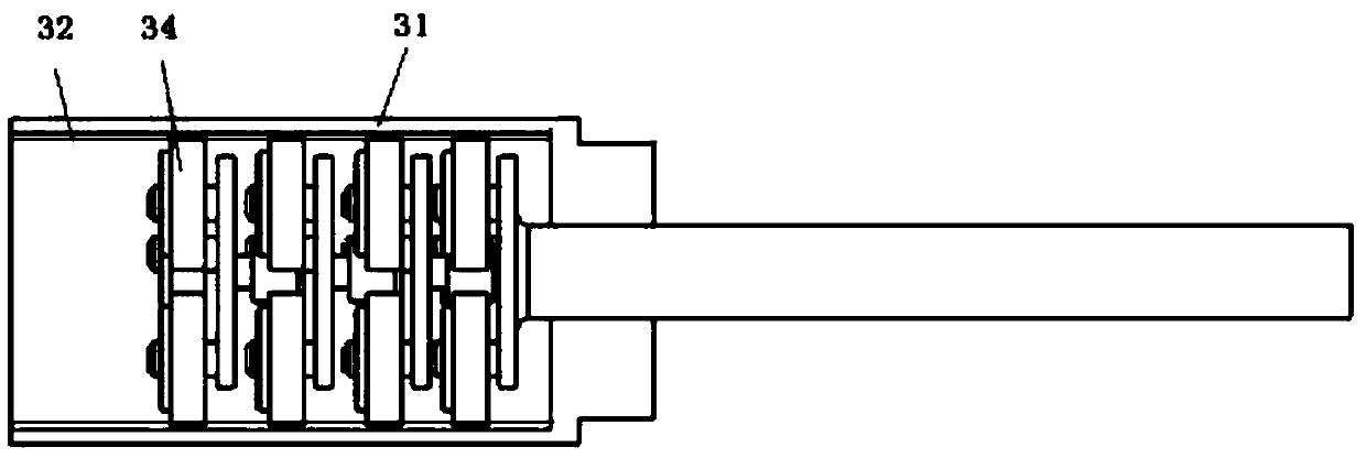 A driving mechanism of a geophone in an oil well