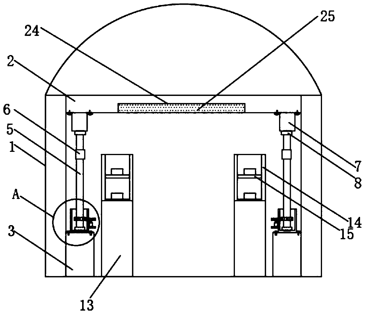 Novel assembled lemon greenhouse ventilation and humidity reduction system