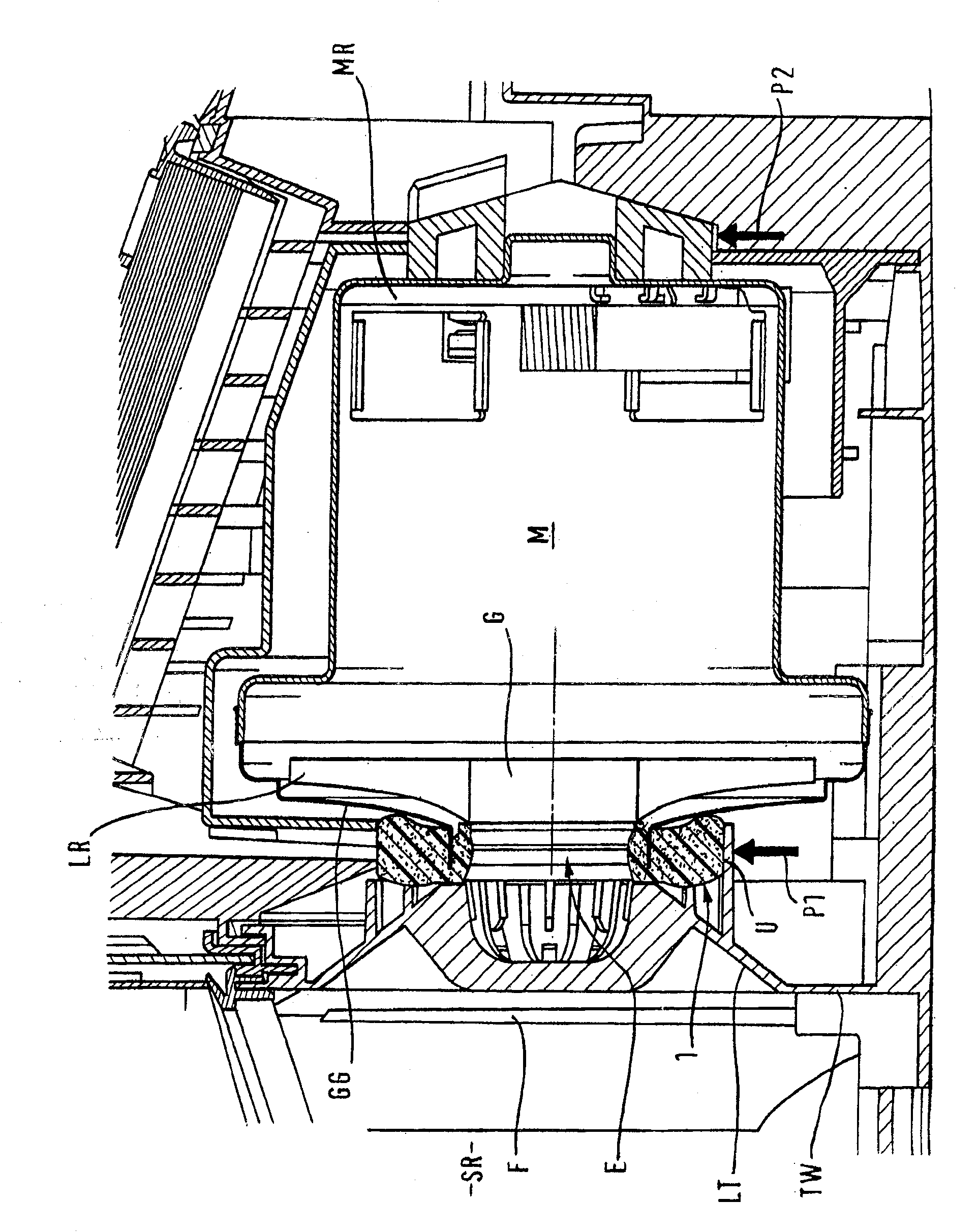 Seal device for application in a fan arrangement