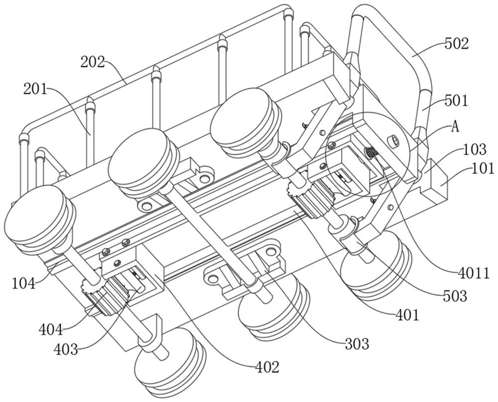 Track flatbed car with adjustable load-bearing and automatic braking function