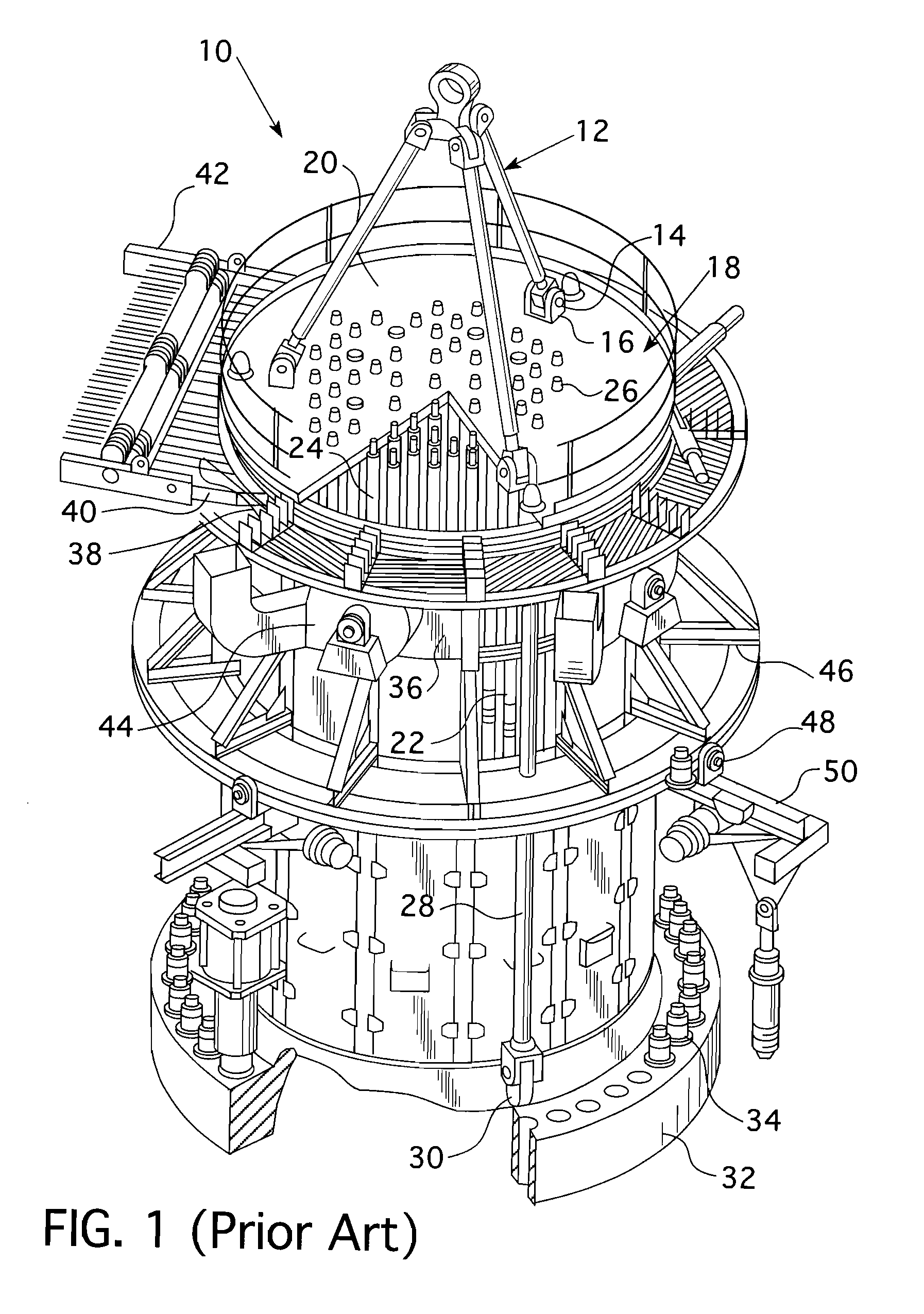 Reactor head seismic support tie rod system