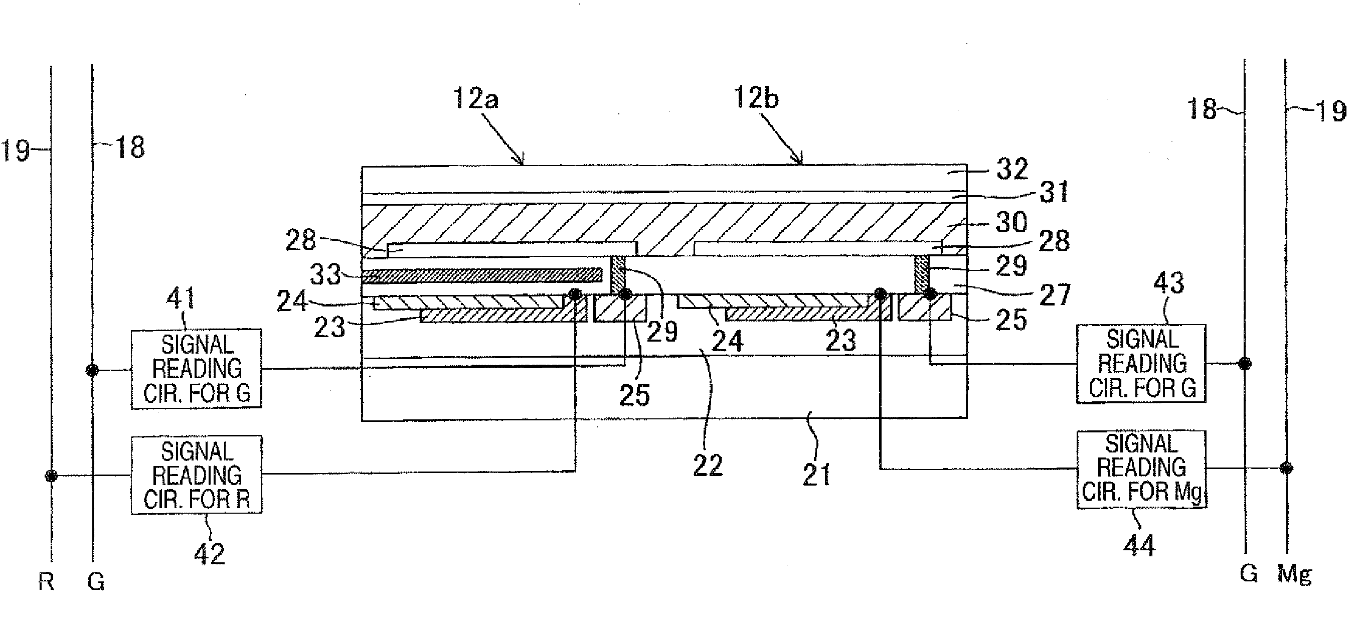 Photoelectric-conversion-layer-stack-type color solid-state imaging device