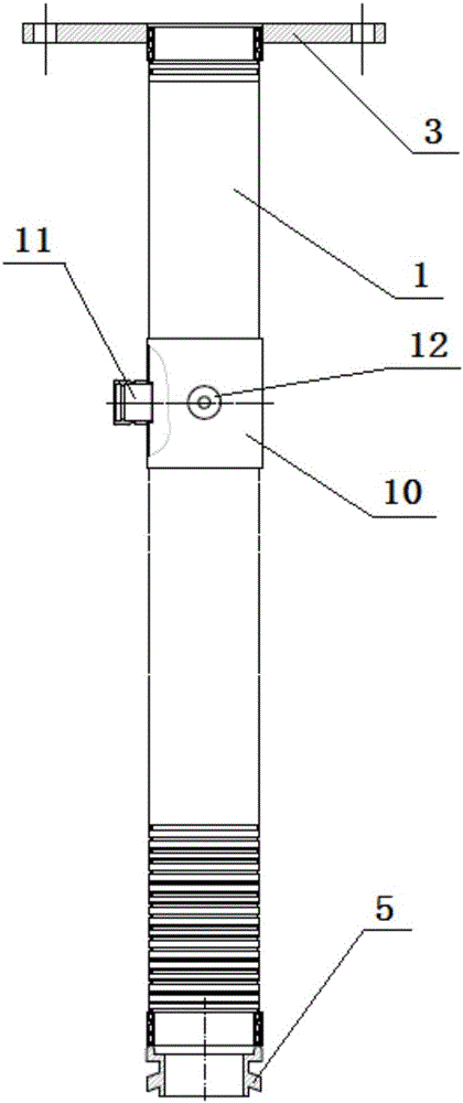 Flexible exhaust connecting device