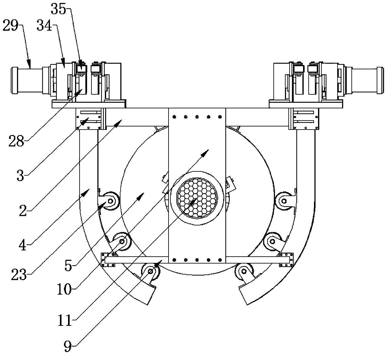 Mixture conveyor for concrete transportation