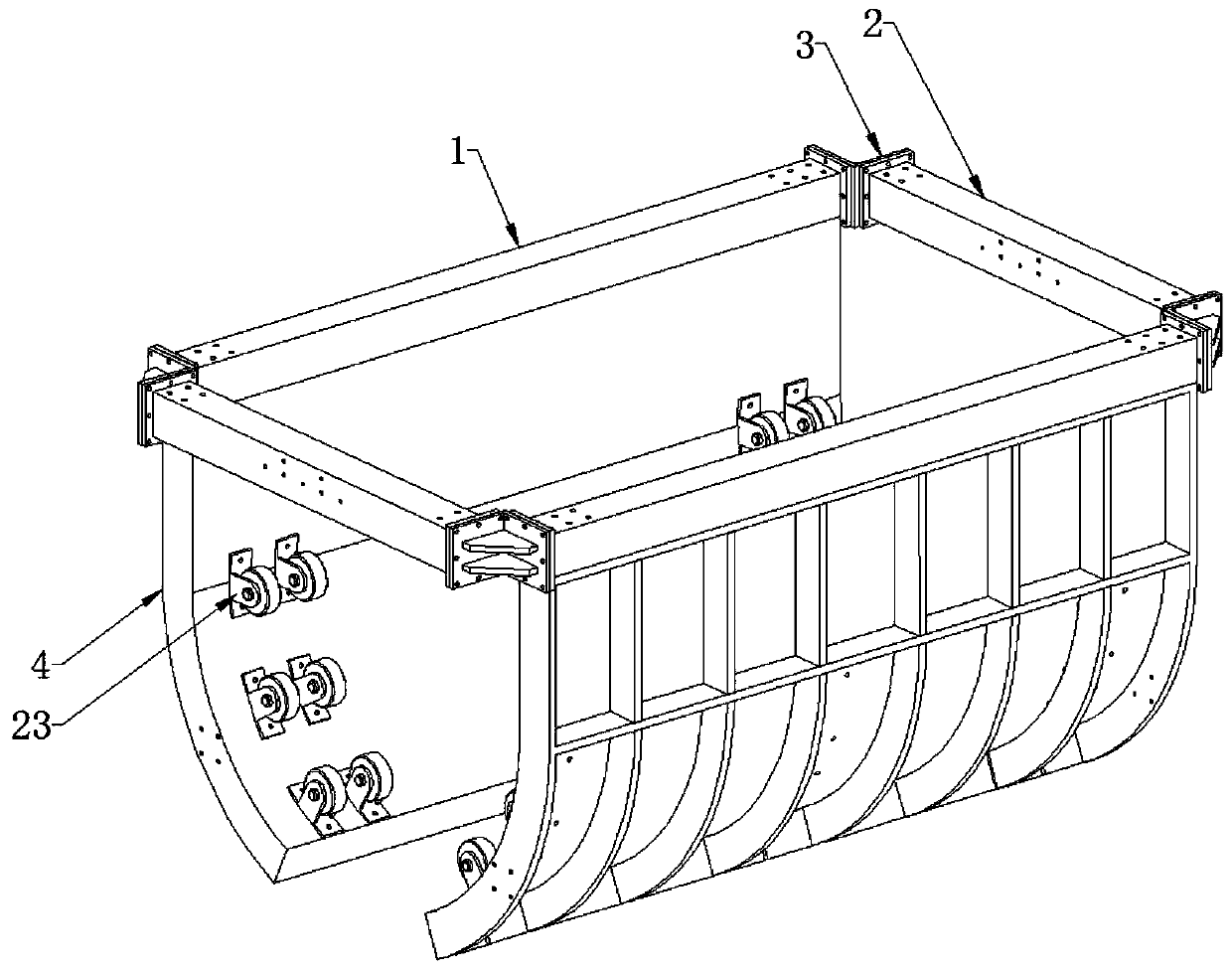 Mixture conveyor for concrete transportation