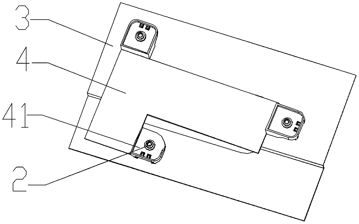 Mounting structure for hidden handle and mounting method thereof