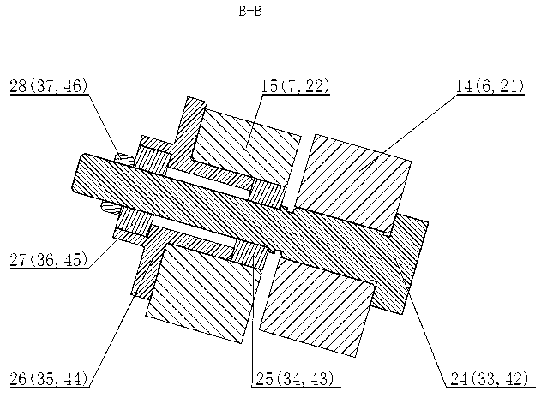 Three-freedom-degree parallel robot wrists with aligning mechanisms