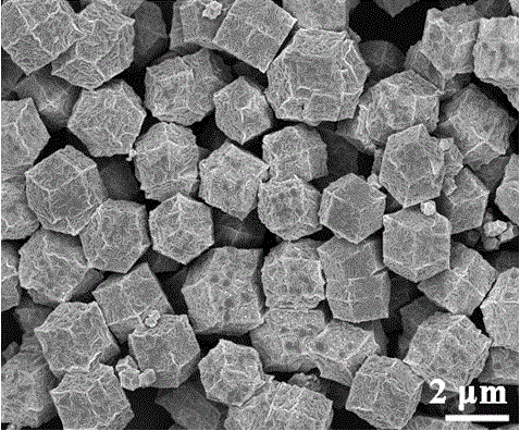 Polyhedron cobalt phosphide/graphite carbon hybrid material and preparing method and application thereof