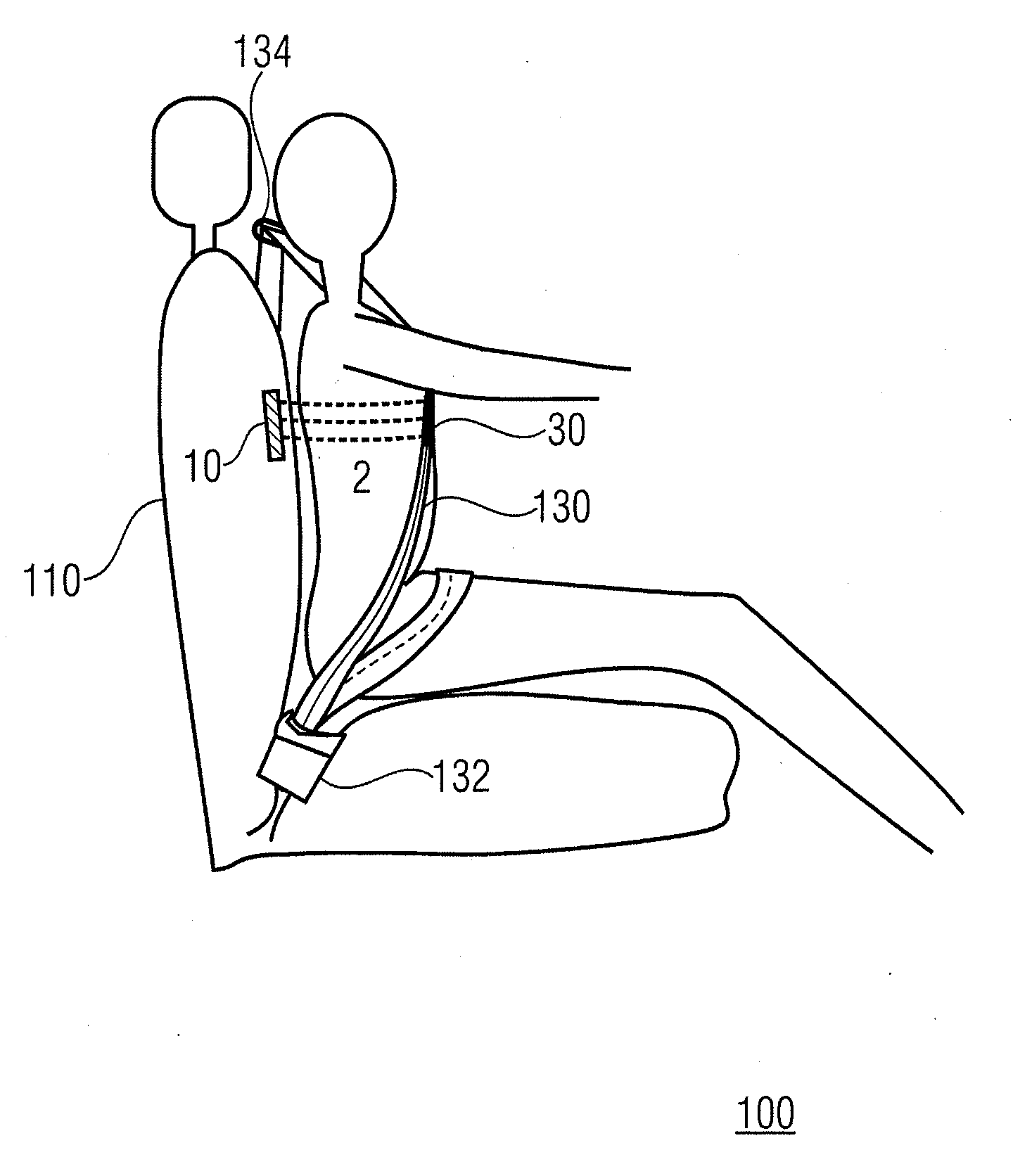 Device and method for sensing respiration of a living being