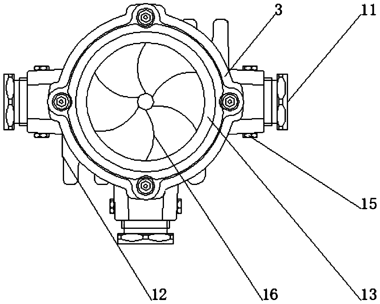 Warping plate-type explosionproof lighting switch