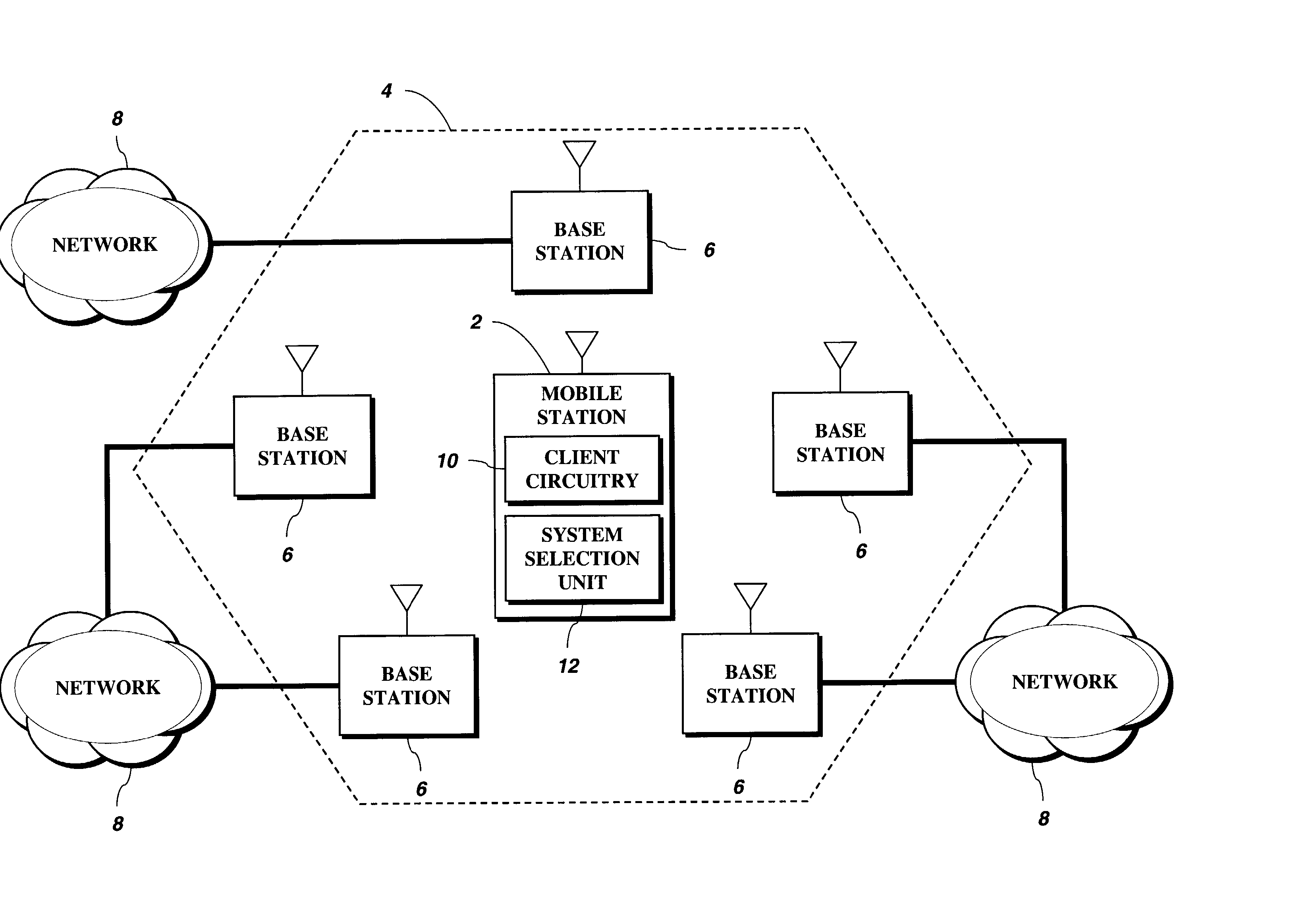 Method and apparatus for configurable selection and acquisition of a wireless communications system