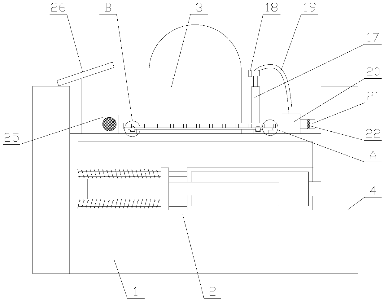 Safety lighting equipment with dust removal function for marine navigation