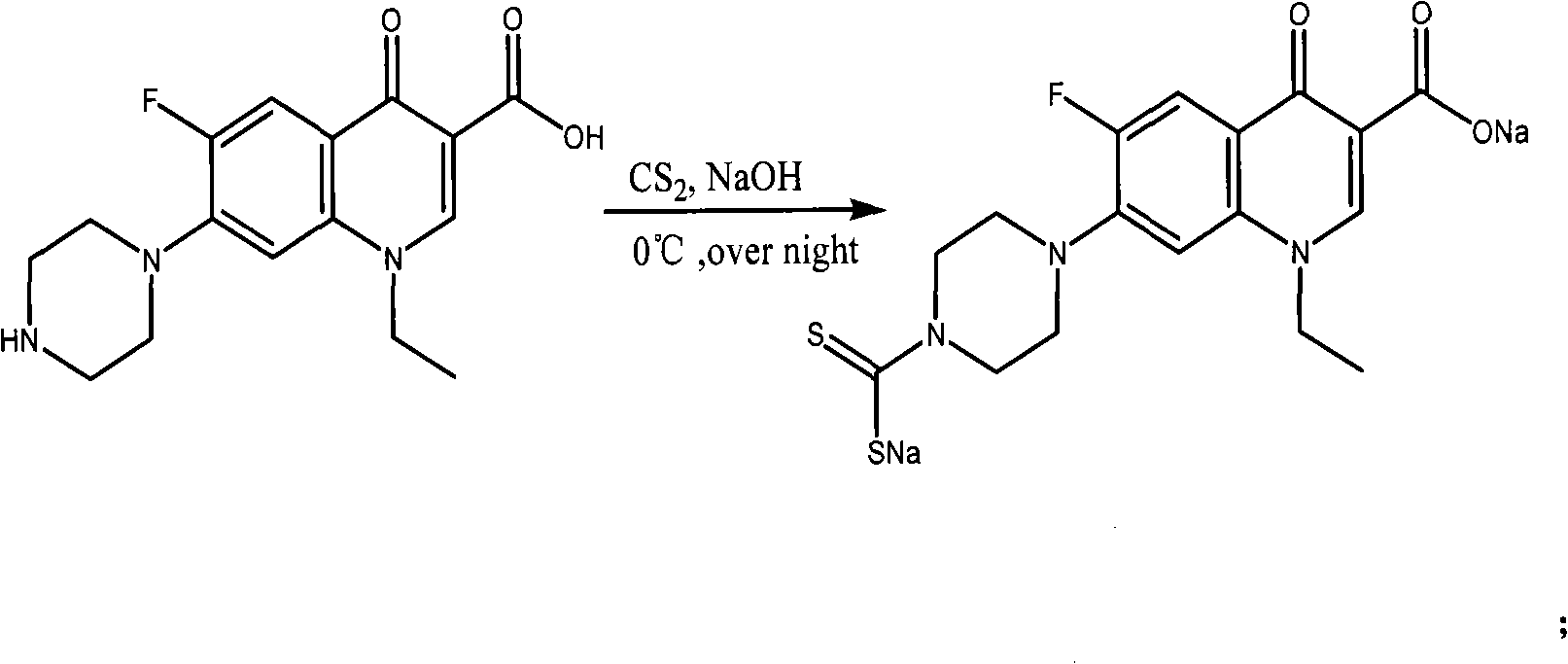 &lt;99&gt;Tc&lt;m&gt;N(NFXDTC)2 complex and preparation method and application thereof