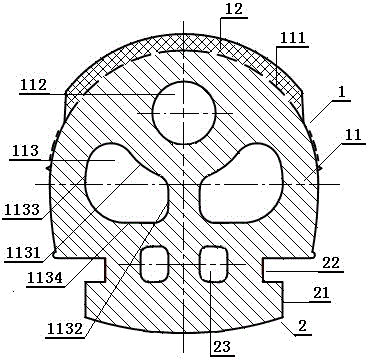 A non-inflatable hollow tire