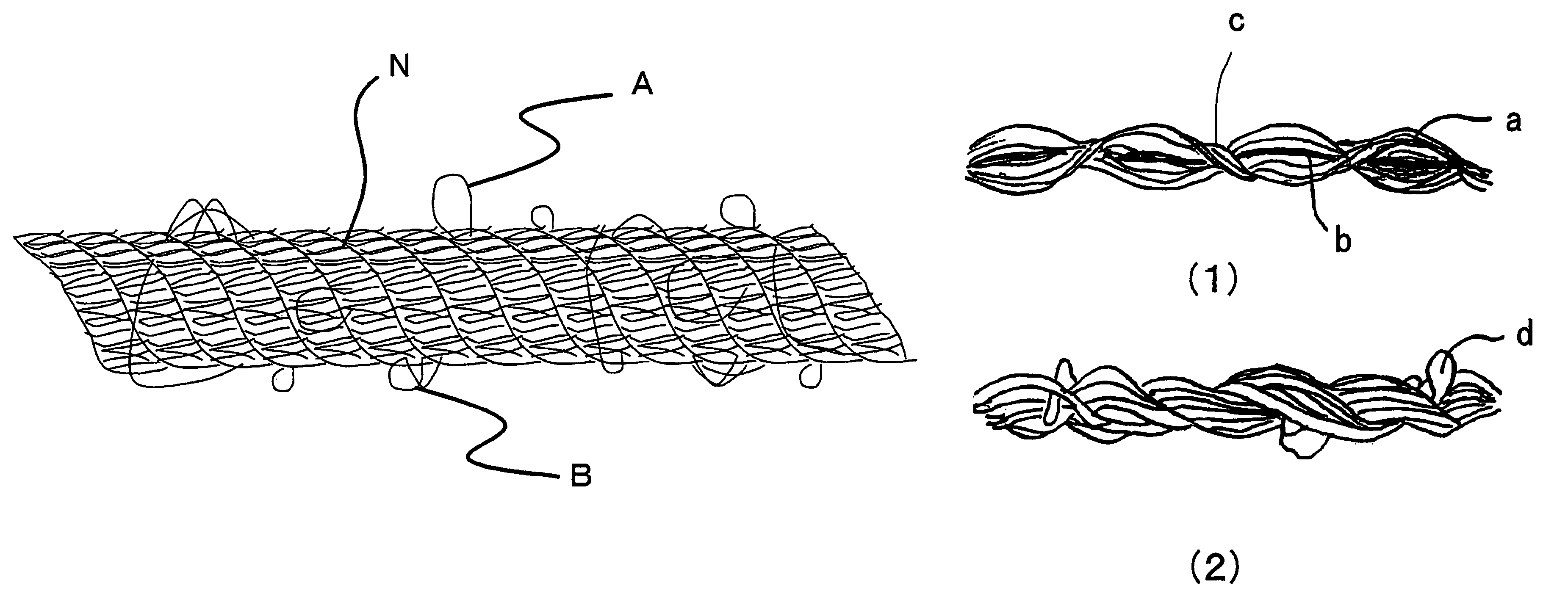 Sewing thread and process for producing the same