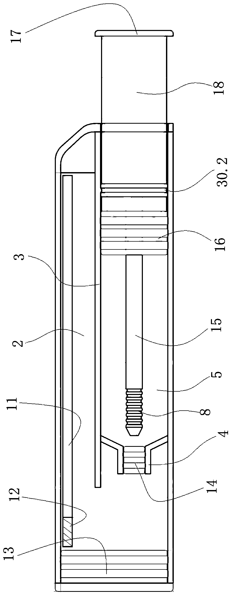 Medical sampling-detection integrated device