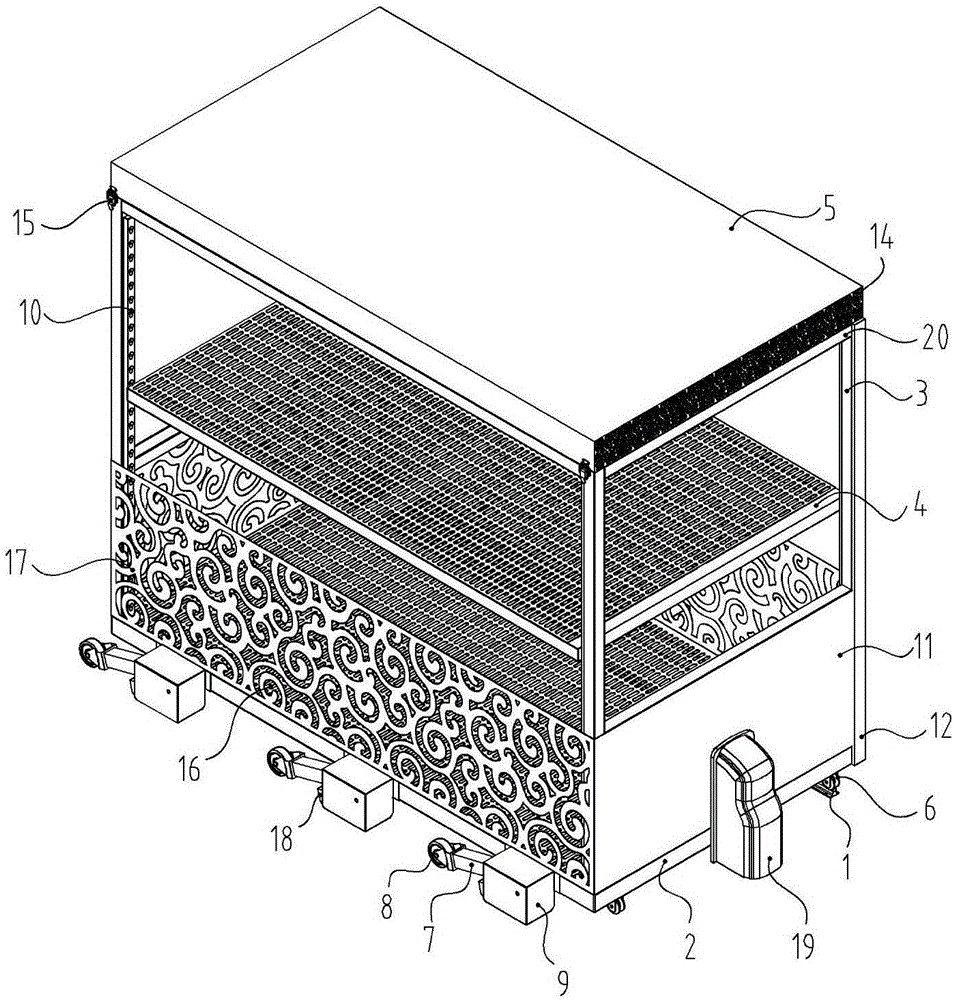 Cultural relic fumigating conveying system