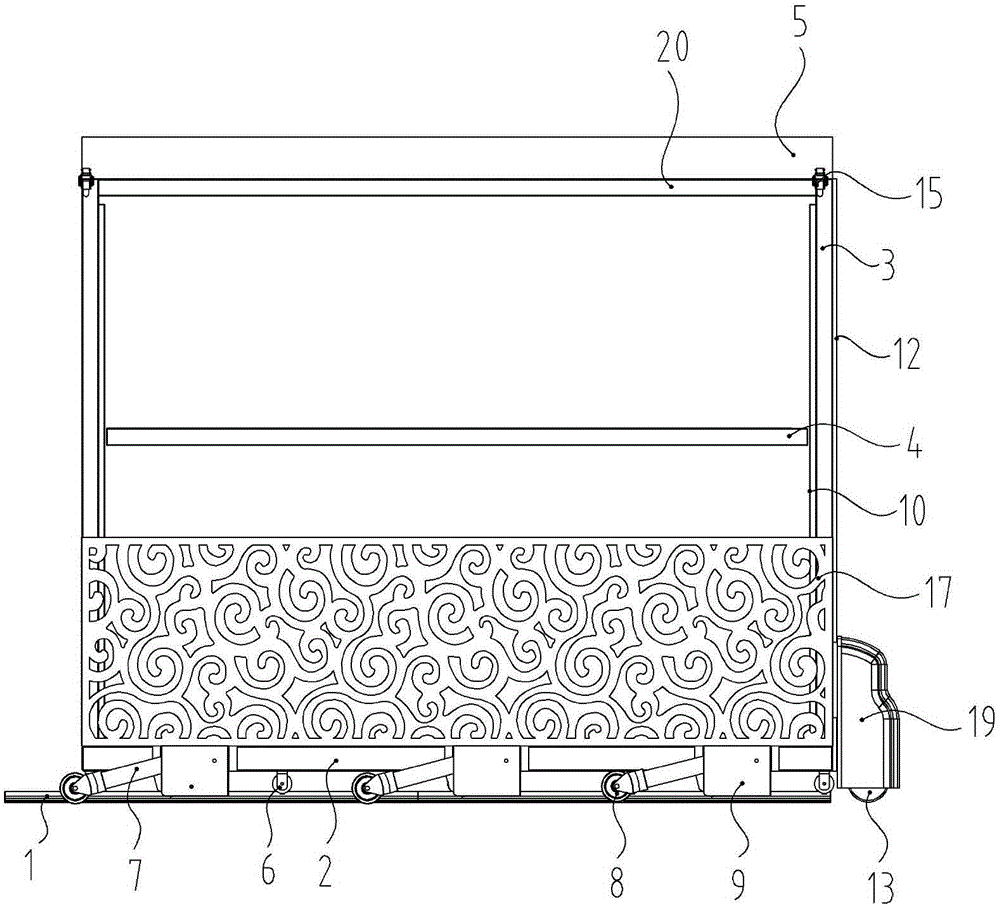 Cultural relic fumigating conveying system