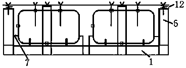 Electrophoresis clamp for car air storage cylinder