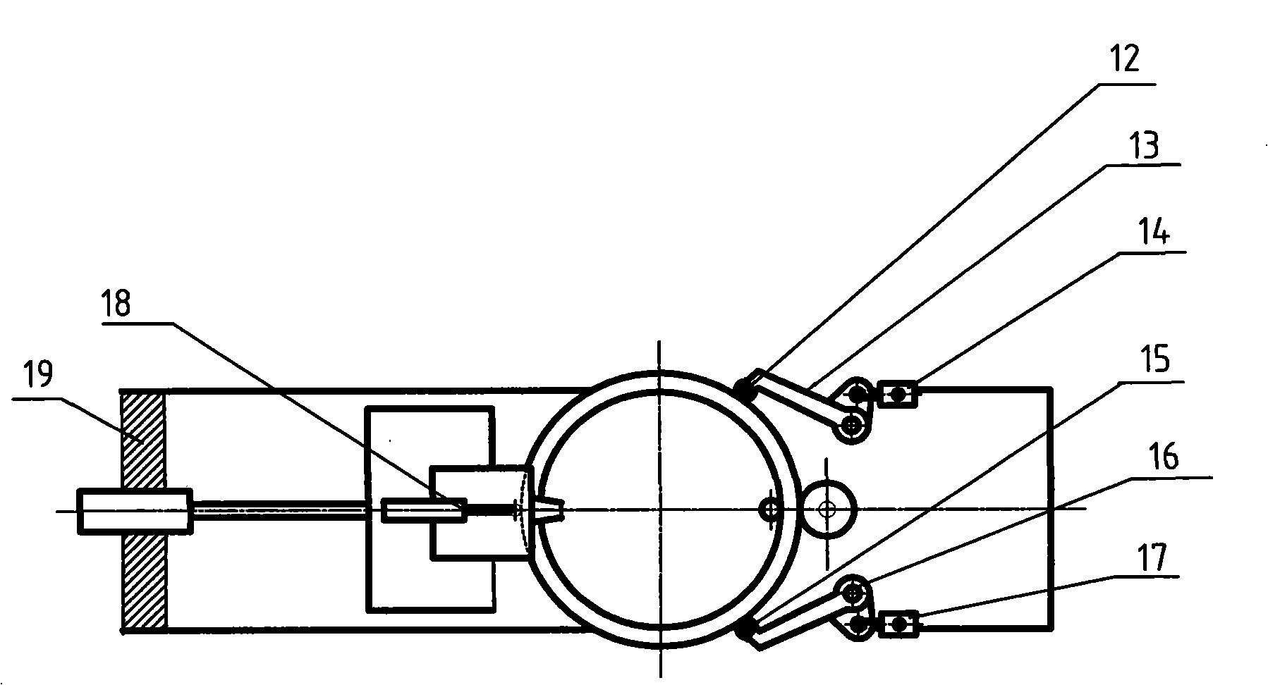 Large-scale ring rolling machine proportion servo-control system