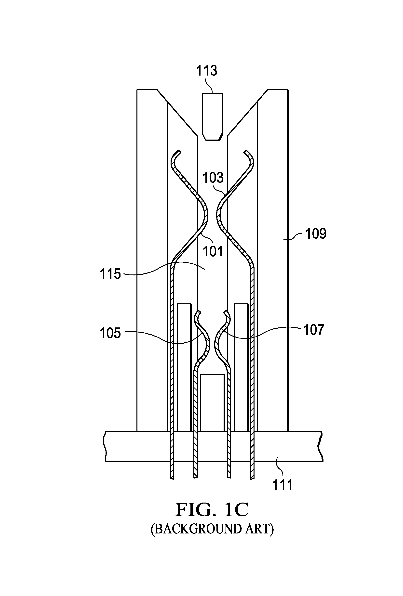 Multi-Level Connector and Use Thereof that Mitigates Data Signaling Reflections