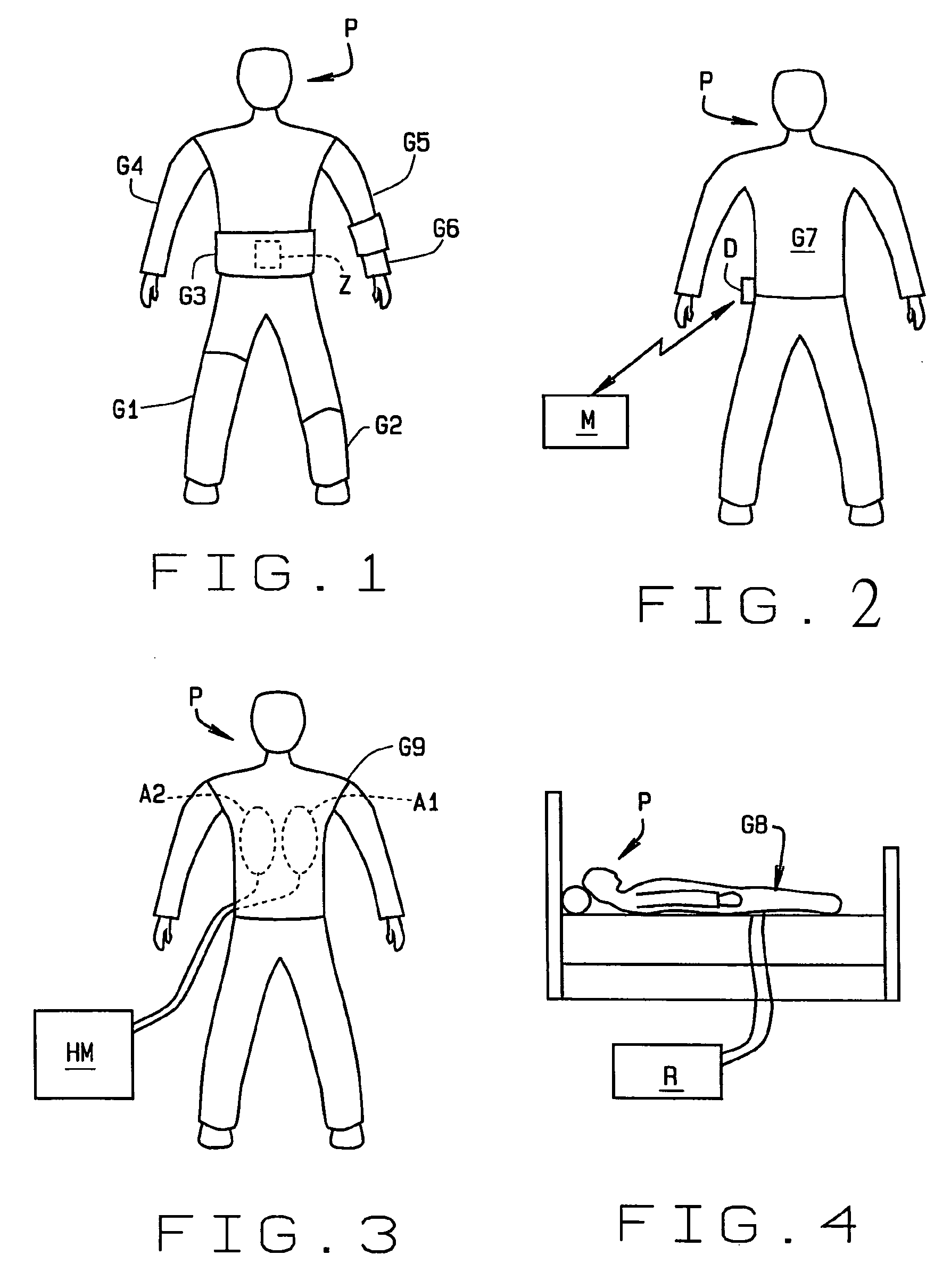 Therapeutic "smart" fabric garment including support hose, body garments, and athletic wear