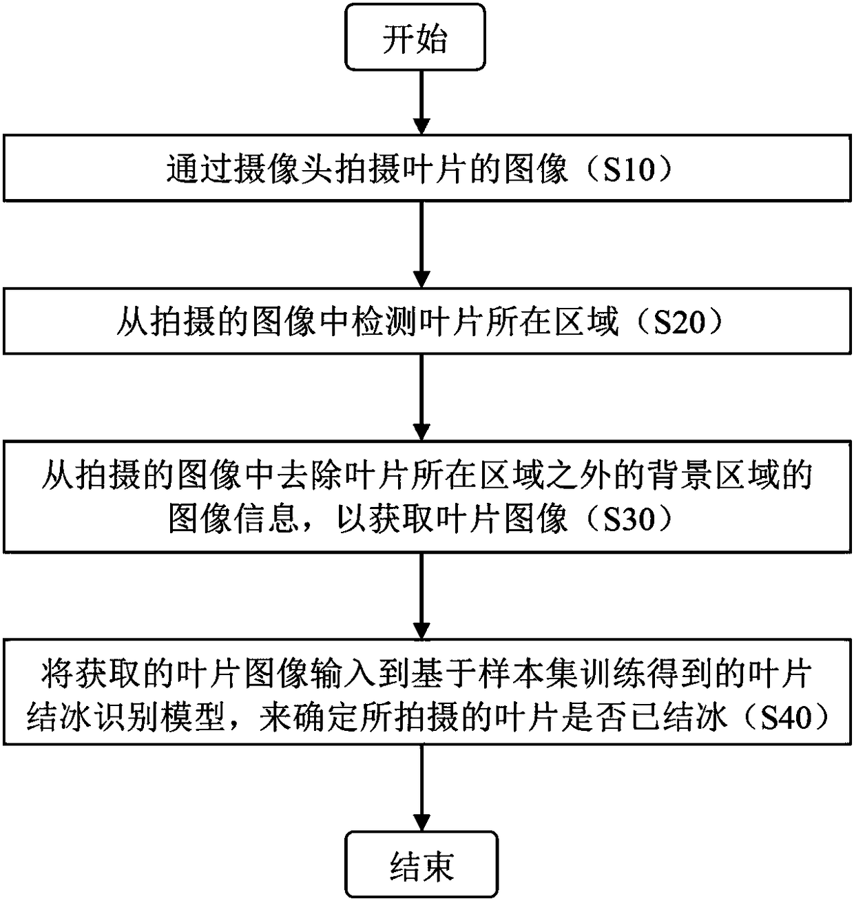 Method and device for monitoring icing of wind turbine blades