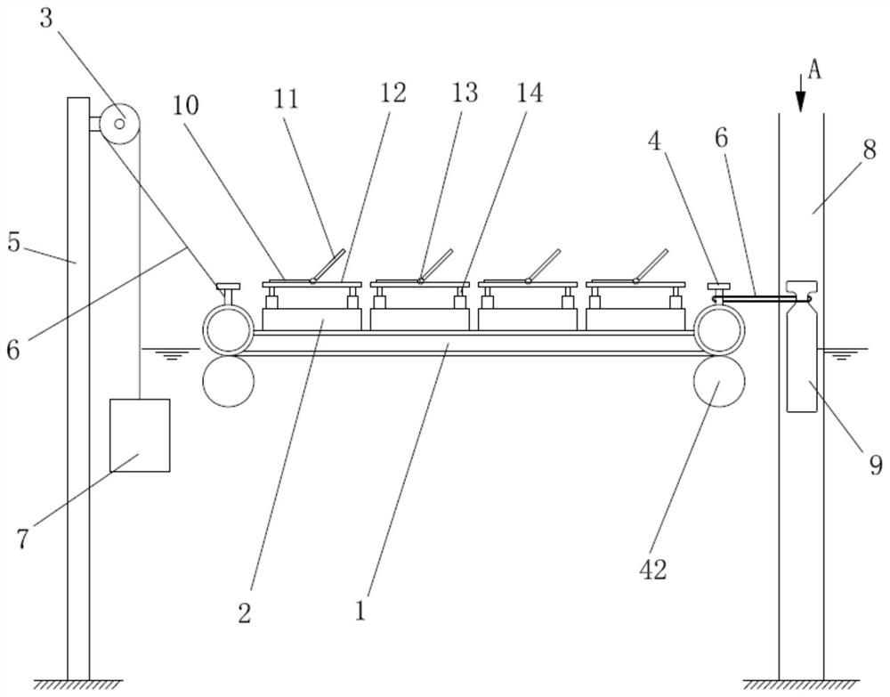 Intertidal zone offshore floating photovoltaic system and construction method thereof