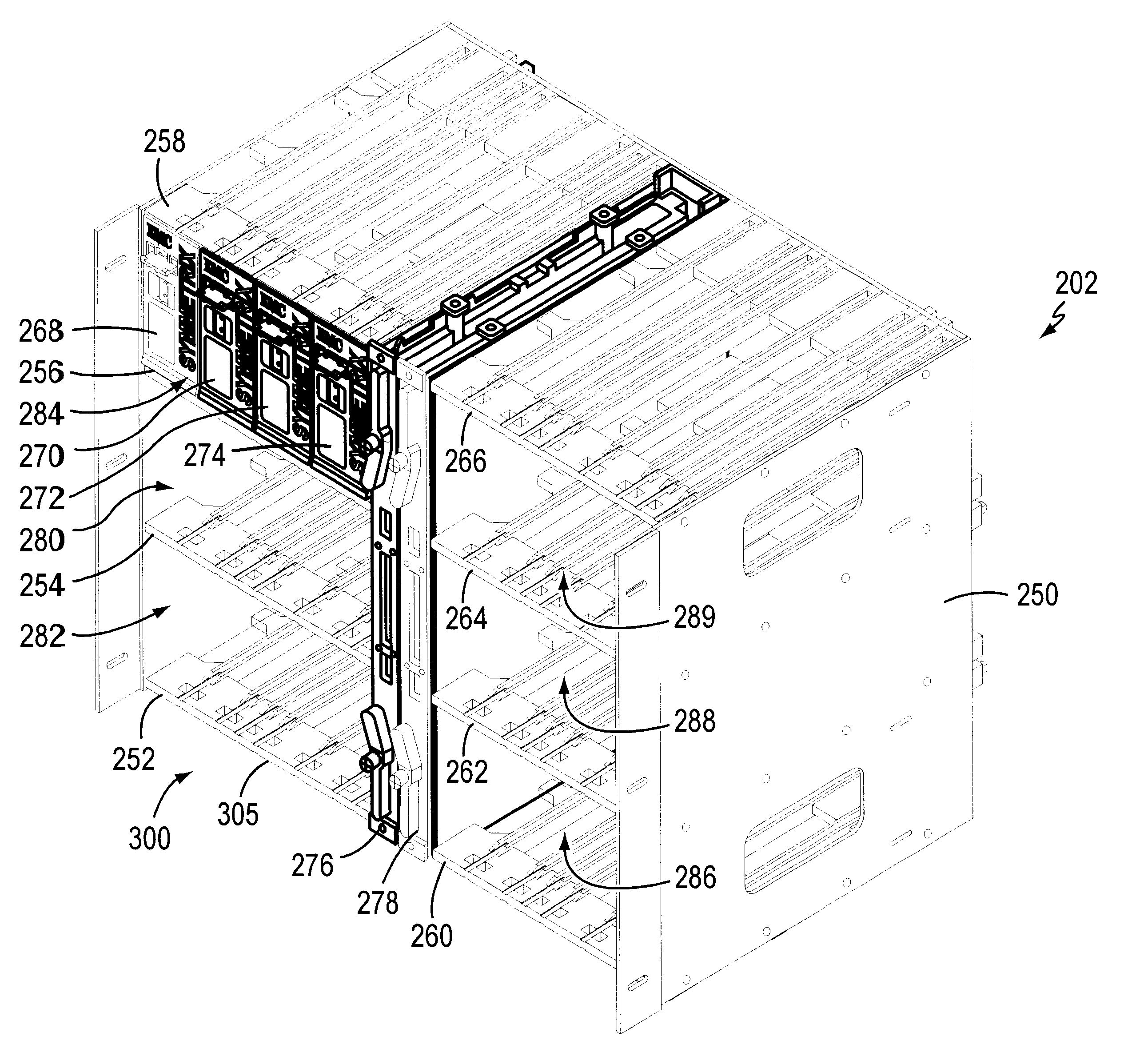 Mass storage device mounting system