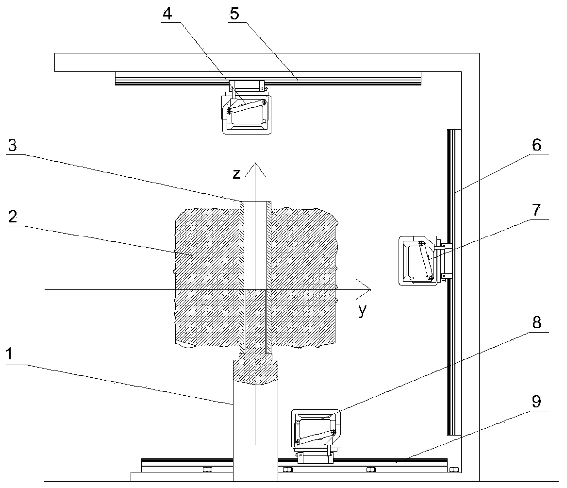 Cheese winding density measuring method and device