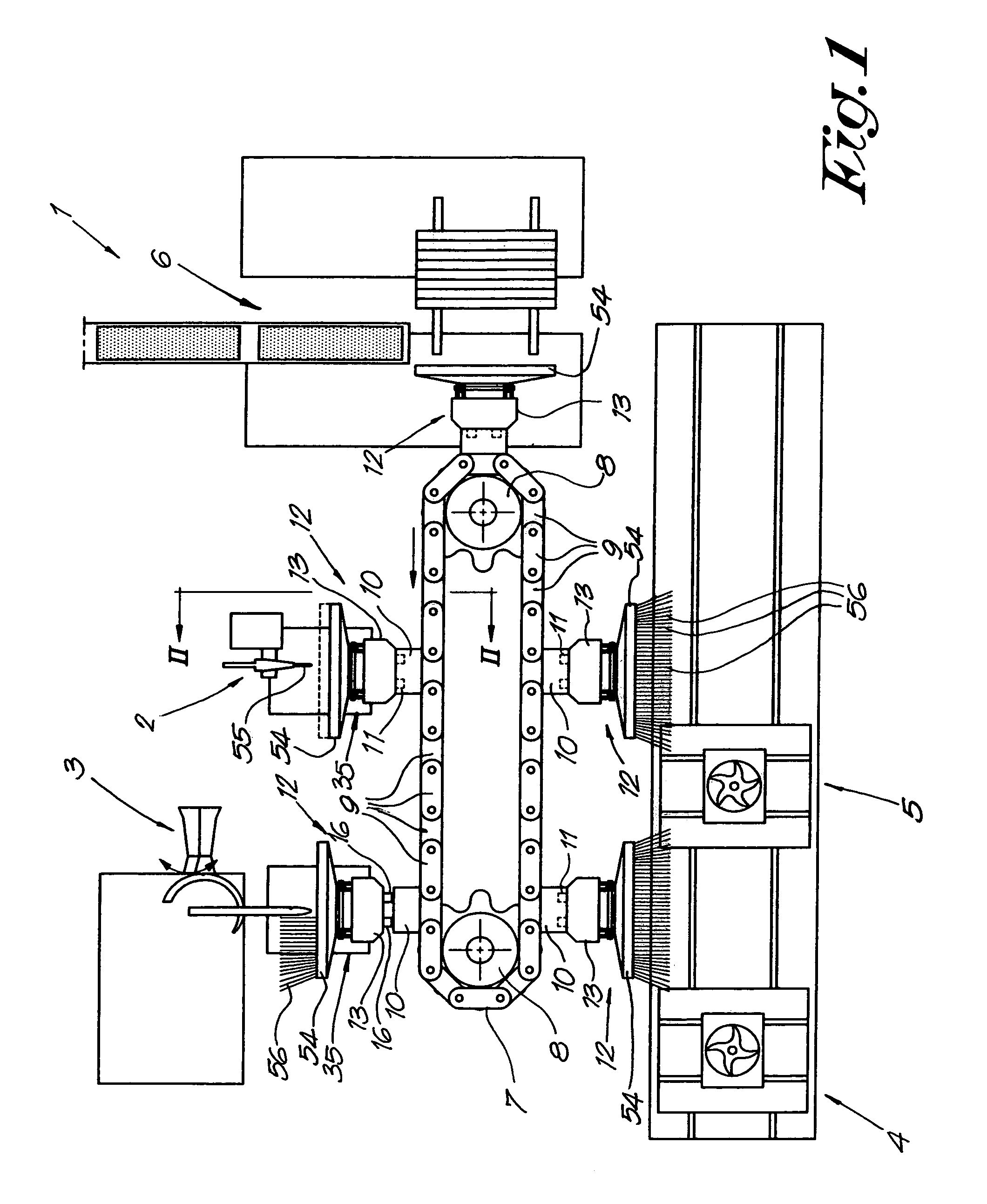 Device for manufacturing brushes