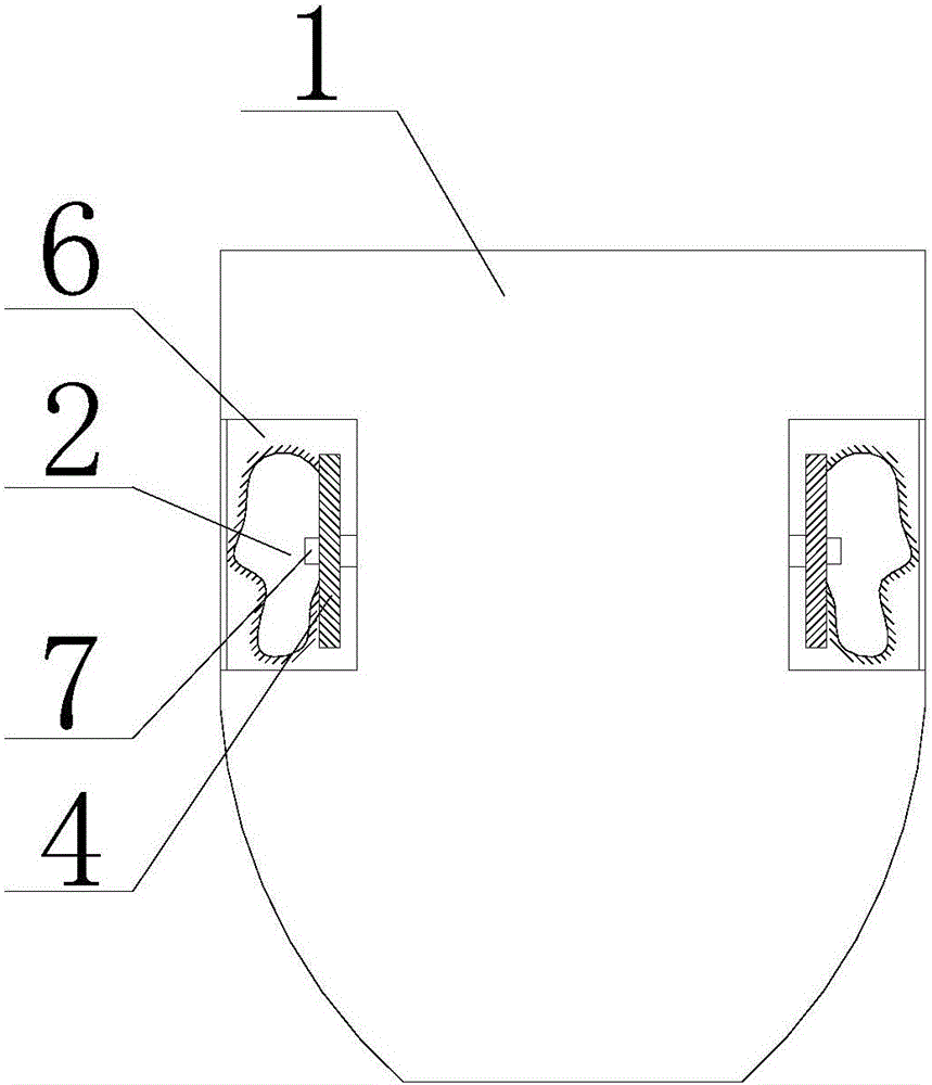 Invisible air sac multi-body overturn-preventing mono-hull ship