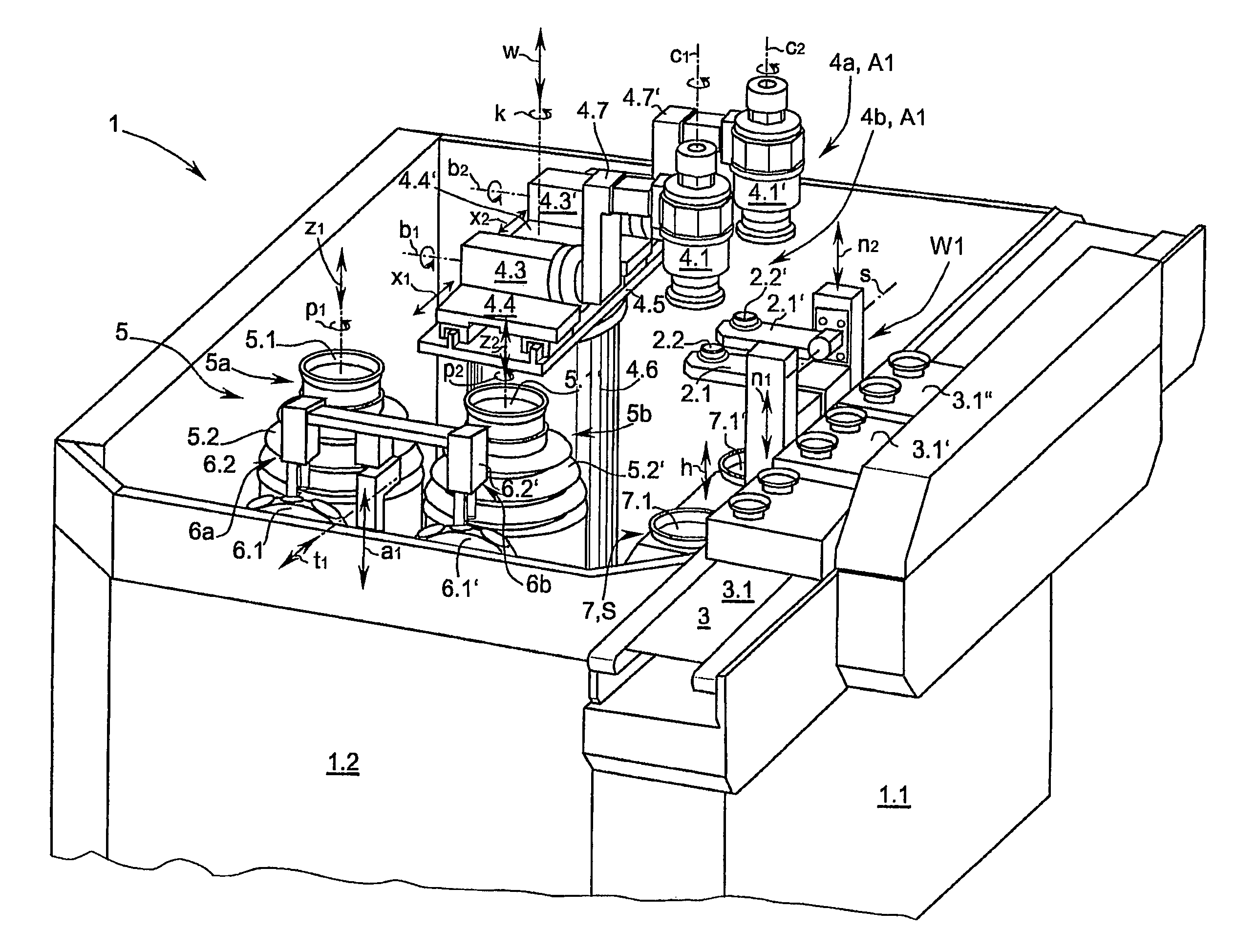 Lens machining machine