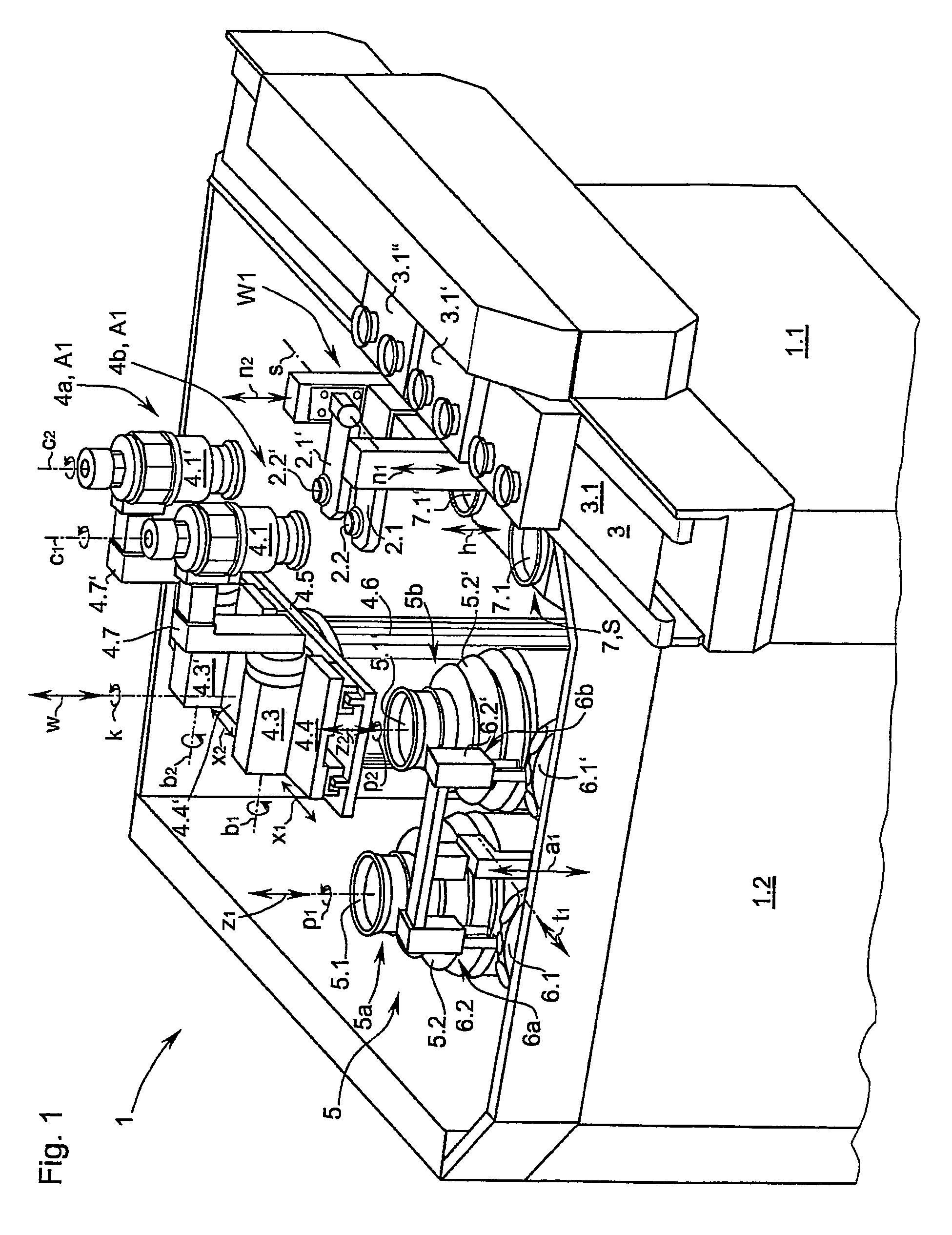 Lens machining machine