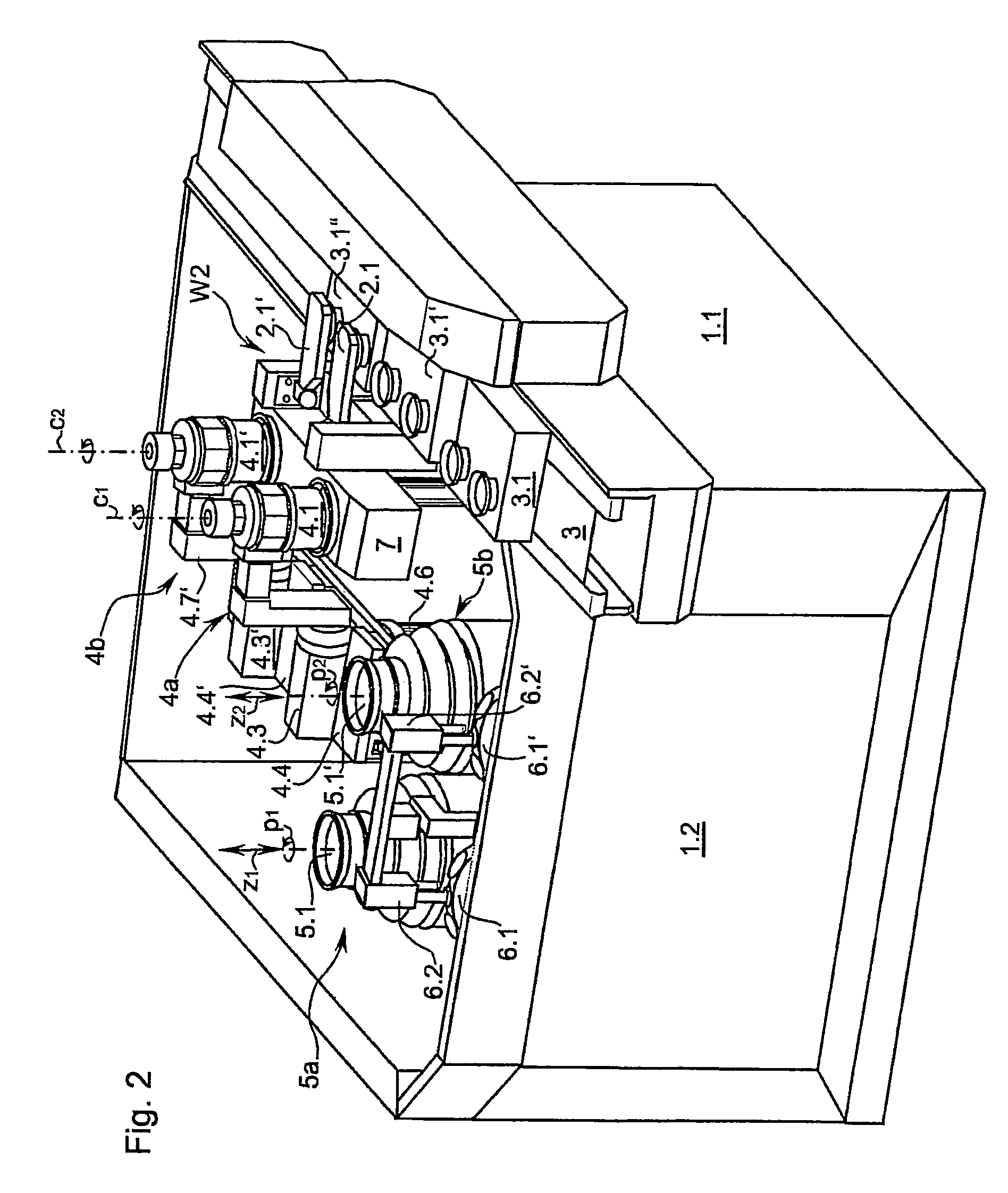 Lens machining machine