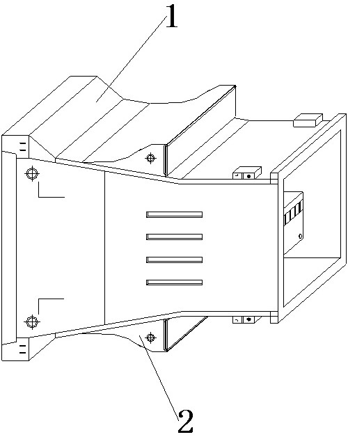 Wind resistance adjustable wind gathering cover for wind power generation