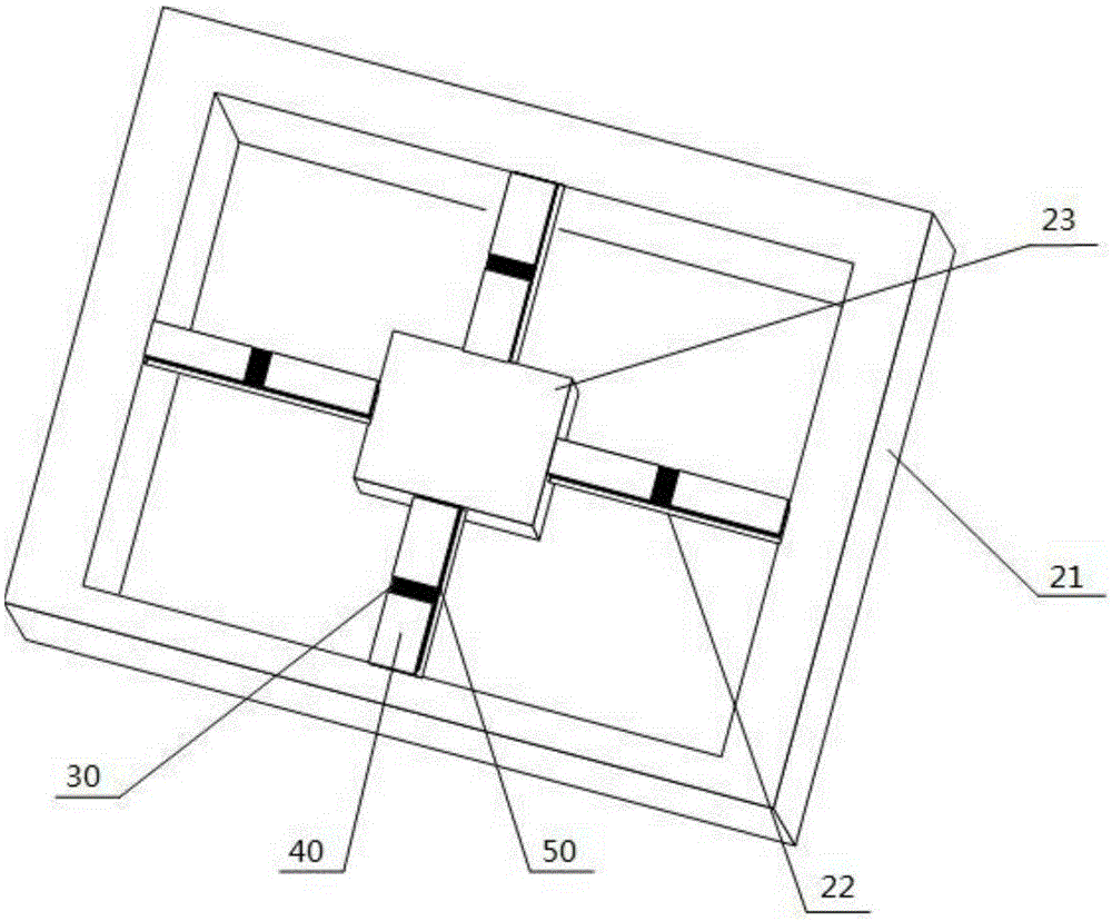 Broadband piezoelectric type MEMS vibration energy collector