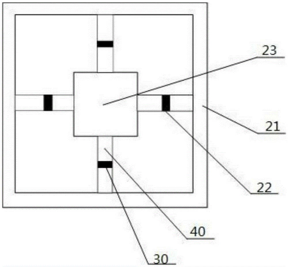 Broadband piezoelectric type MEMS vibration energy collector