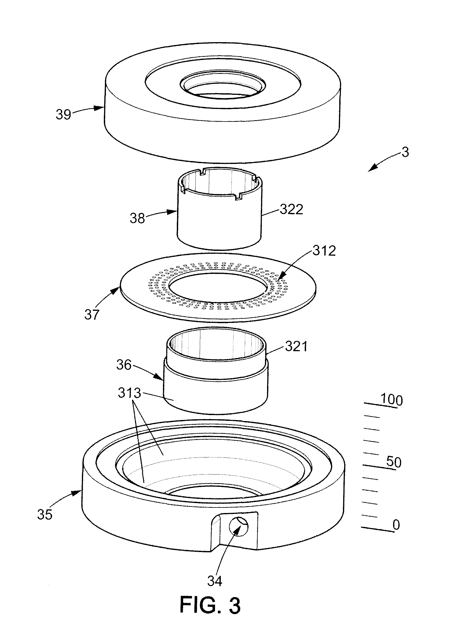 Bioreactor for cell culture on a three-dimensional substrate