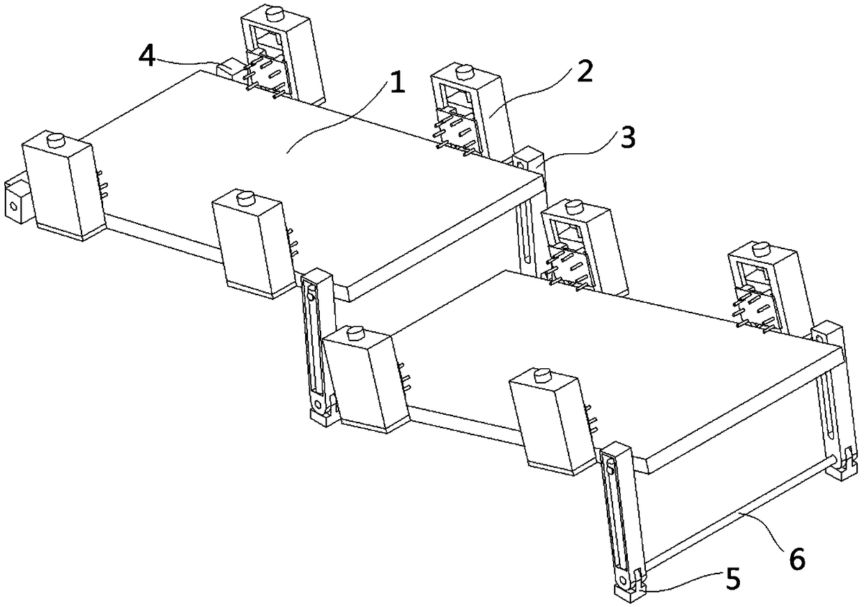 Double-layer efficient stereo parking frame for vehicle parking and picking up